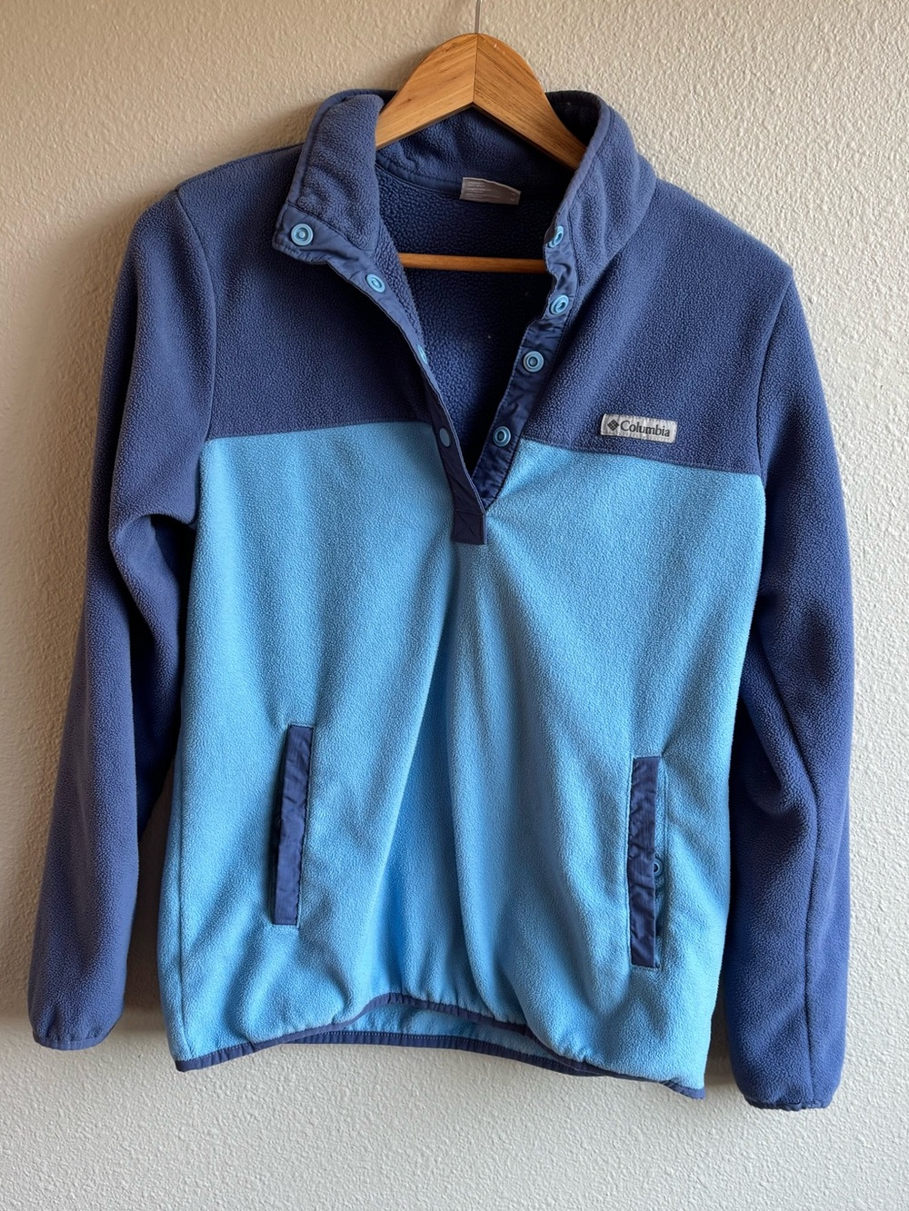 Columbia Two-Tone Fleece Snap Pullover